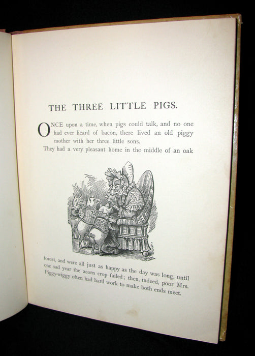 1899 Rare Victorian Book - The Three Little Pigs and other Stories for Children published by Lothrop