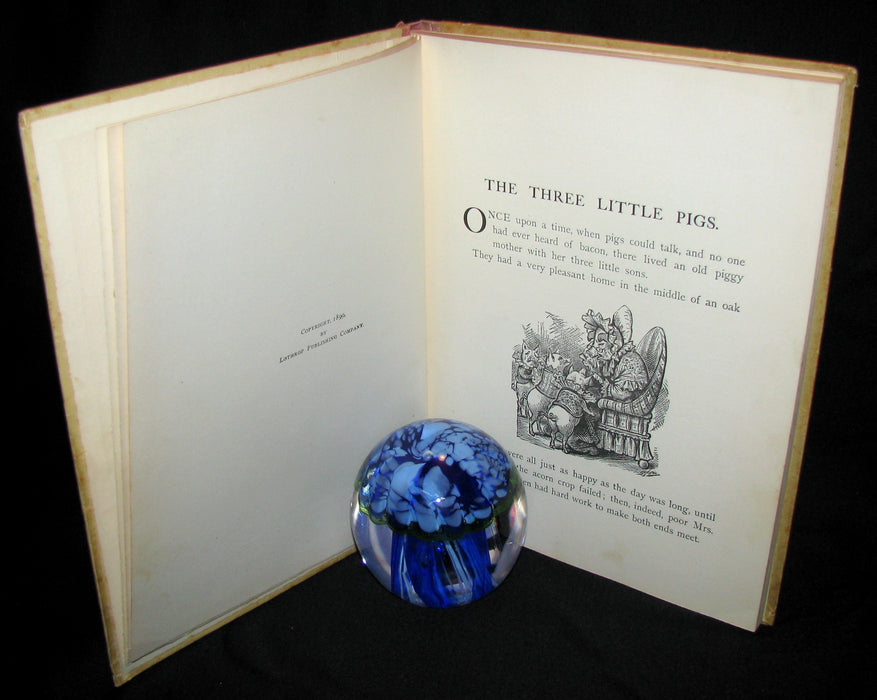 1899 Rare Victorian Book - The Three Little Pigs and other Stories for Children published by Lothrop