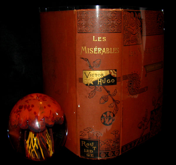 1885 Rare Victorian Book - Les MISERABLES by Victor Hugo. Illustrated.