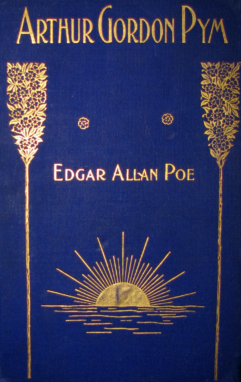 1889 Rare Victorian Book - Arthur Gordon Pym by Edgar Allan Poe : A Romance Illustrated