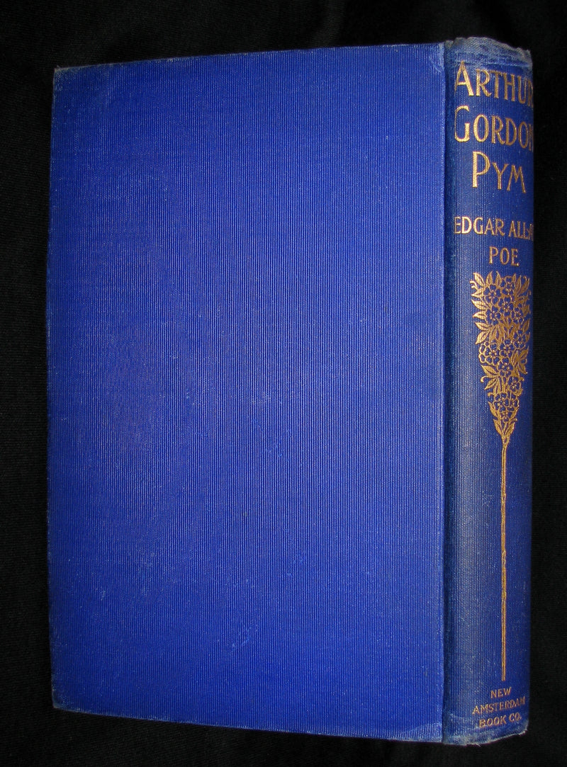 1889 Rare Victorian Book - Arthur Gordon Pym by Edgar Allan Poe : A Romance Illustrated