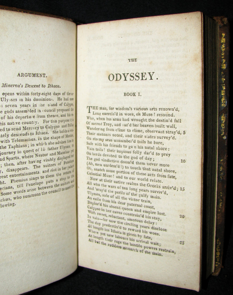 1811 Rare Book - The Odyssey of Homer