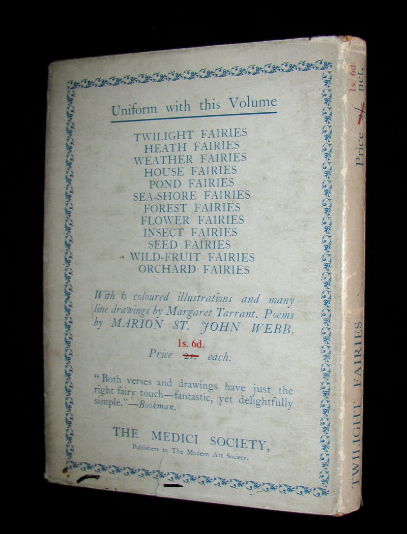 1928 Rare Book -TWILIGHT FAIRIES by Marion St John Webb illustrated by Margaret Winifred Tarrant