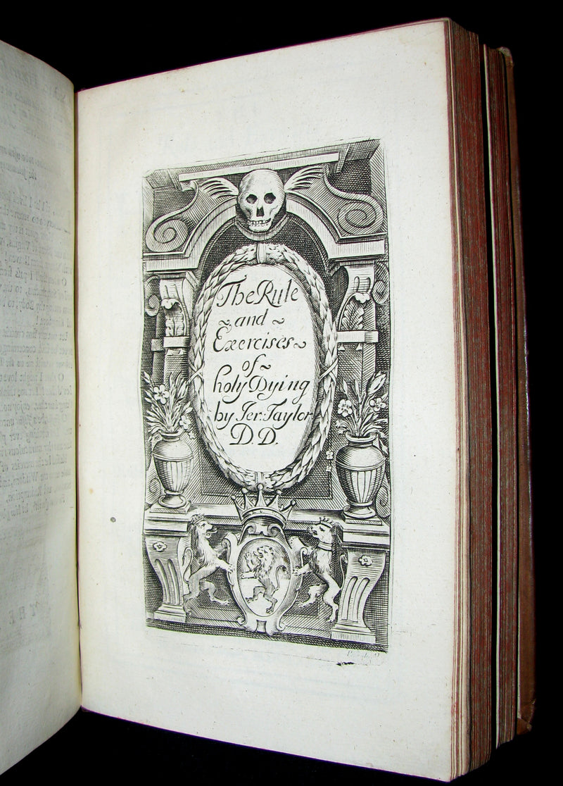 1676 Scarce Book - Jeremy TAYLOR - THE RULE AND EXERCISES OF HOLY LIVING & HOLY DYING.