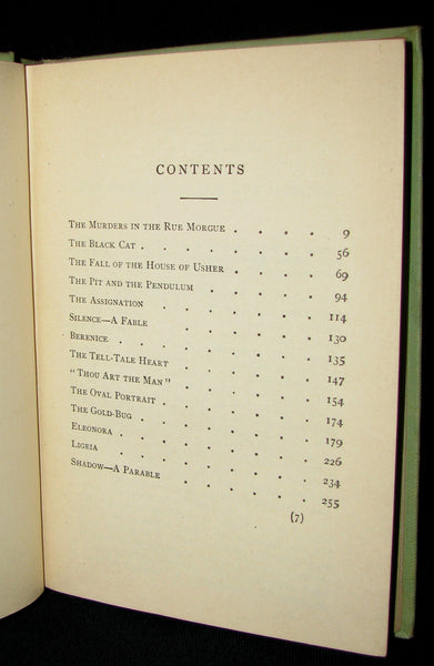 1895 Rare Book - Weird Tales by Edgar Allan POE.