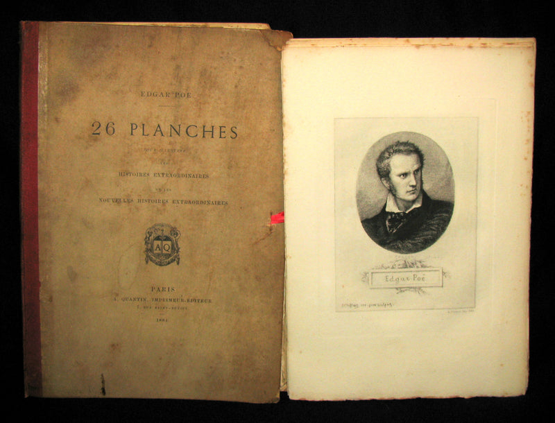 1884 Scarce 1st Edition Portfolio - 26 plates for Edgar Allan Poe 's Stories