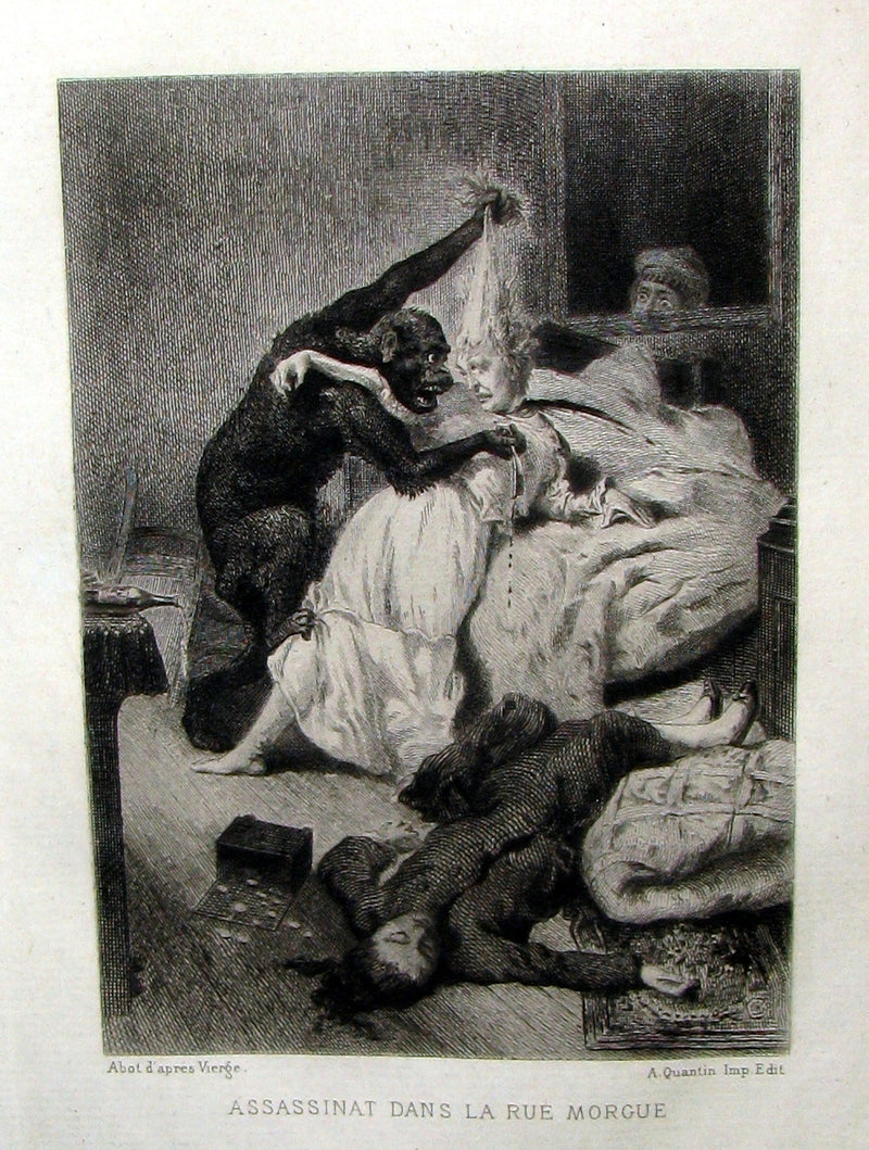 1884 Scarce 1st Edition Portfolio - 26 plates for Edgar Allan Poe 's Stories