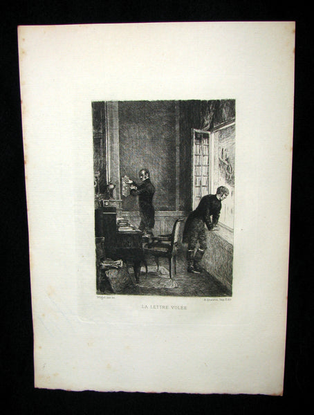1884 Scarce 1st Edition Portfolio - 26 plates for Edgar Allan Poe 's Stories