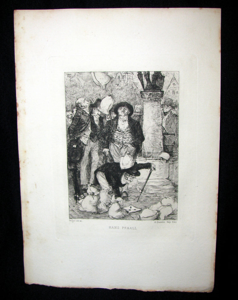 1884 Scarce 1st Edition Portfolio - 26 plates for Edgar Allan Poe 's Stories