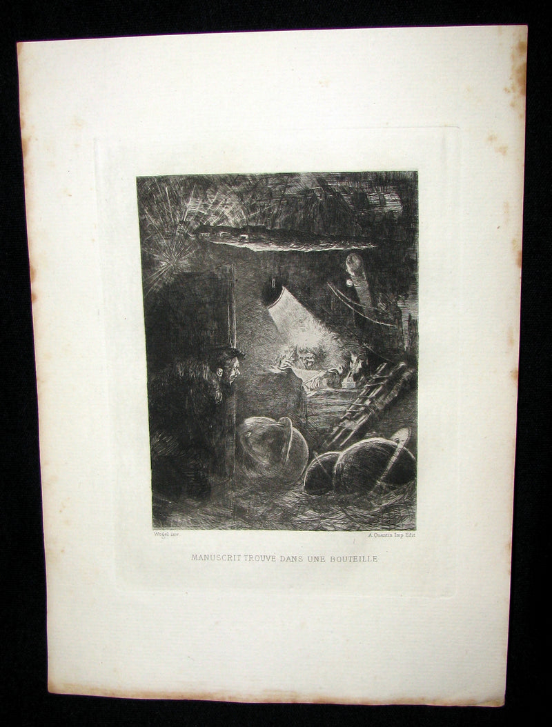 1884 Scarce 1st Edition Portfolio - 26 plates for Edgar Allan Poe 's Stories