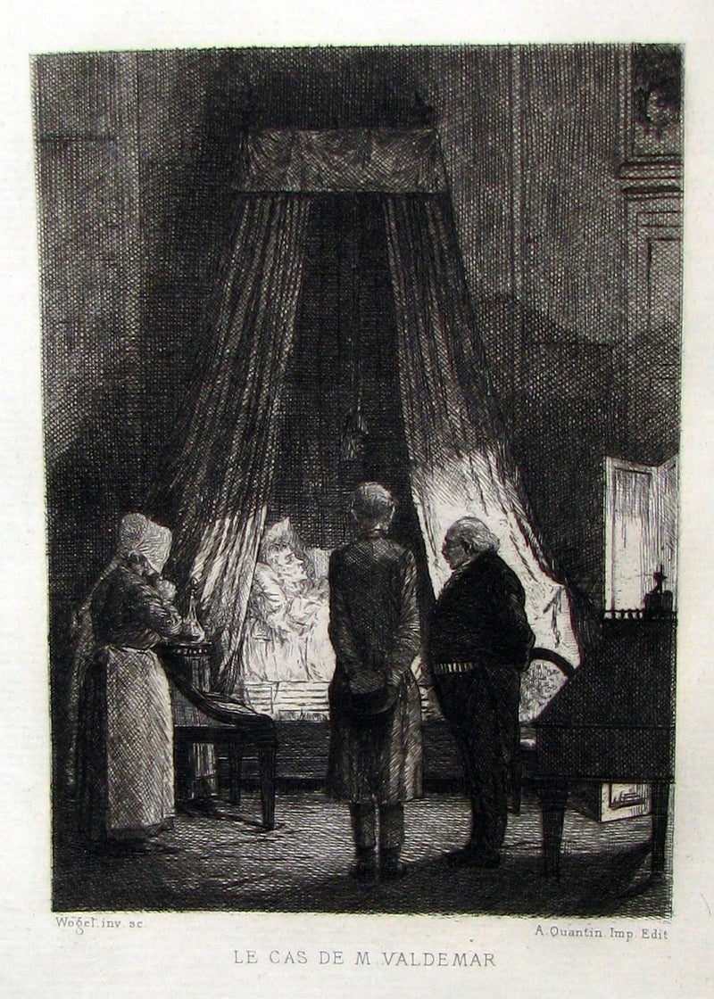 1884 Scarce 1st Edition Portfolio - 26 plates for Edgar Allan Poe 's Stories