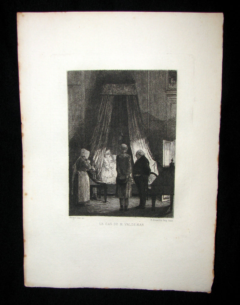 1884 Scarce 1st Edition Portfolio - 26 plates for Edgar Allan Poe 's Stories