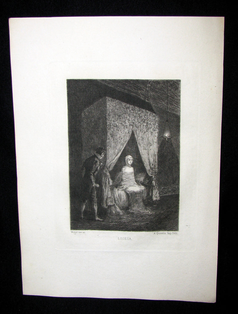 1884 Scarce 1st Edition Portfolio - 26 plates for Edgar Allan Poe 's Stories