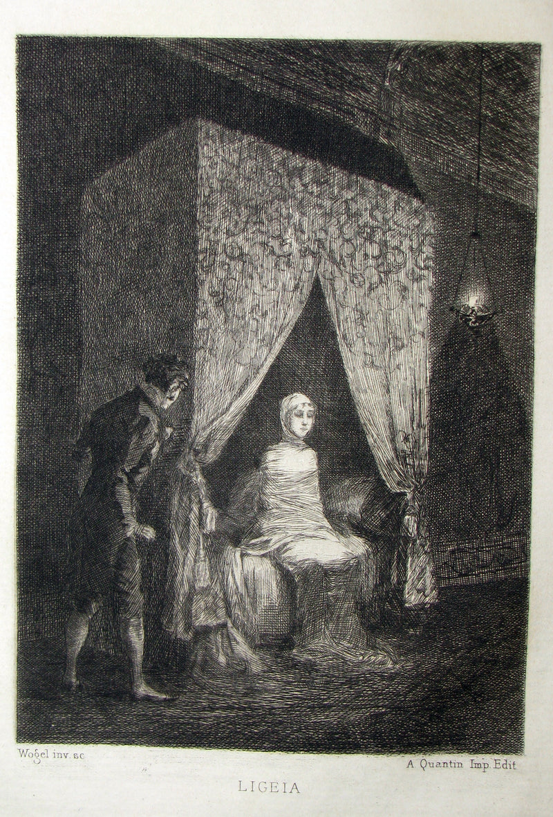 1884 Scarce 1st Edition Portfolio - 26 plates for Edgar Allan Poe 's Stories