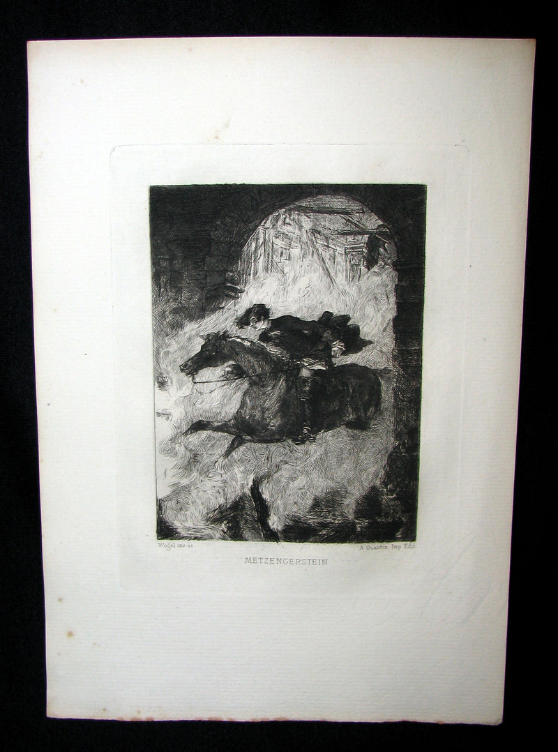 1884 Scarce 1st Edition Portfolio - 26 plates for Edgar Allan Poe 's Stories