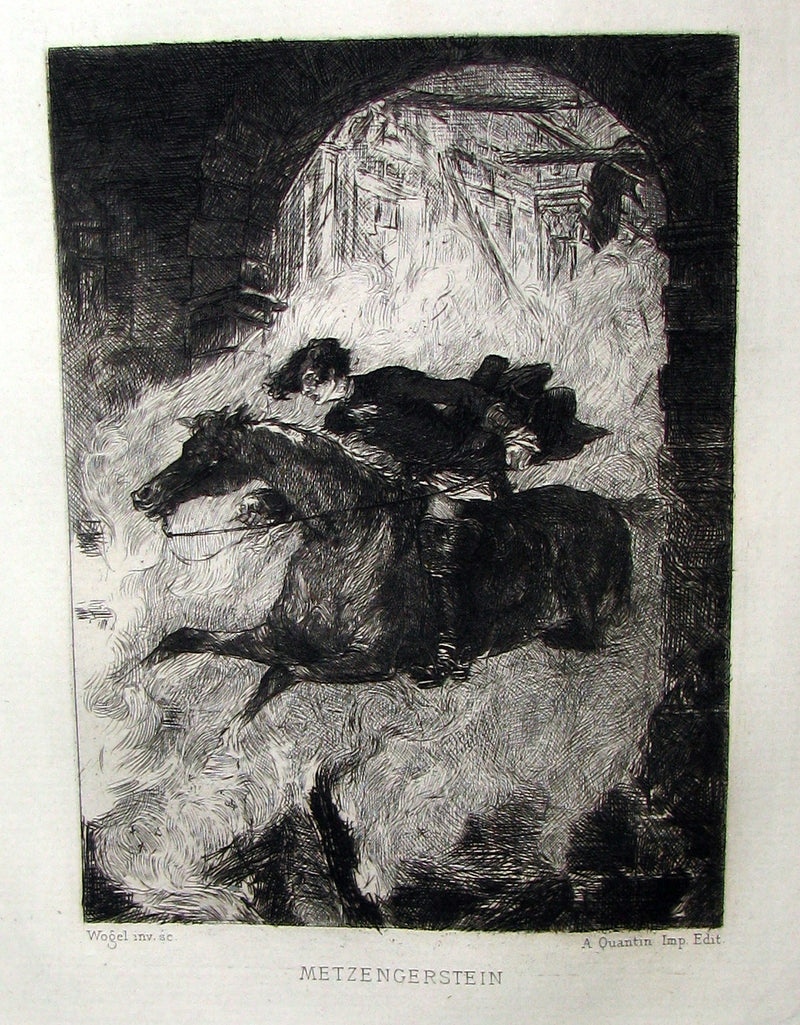 1884 Scarce 1st Edition Portfolio - 26 plates for Edgar Allan Poe 's Stories