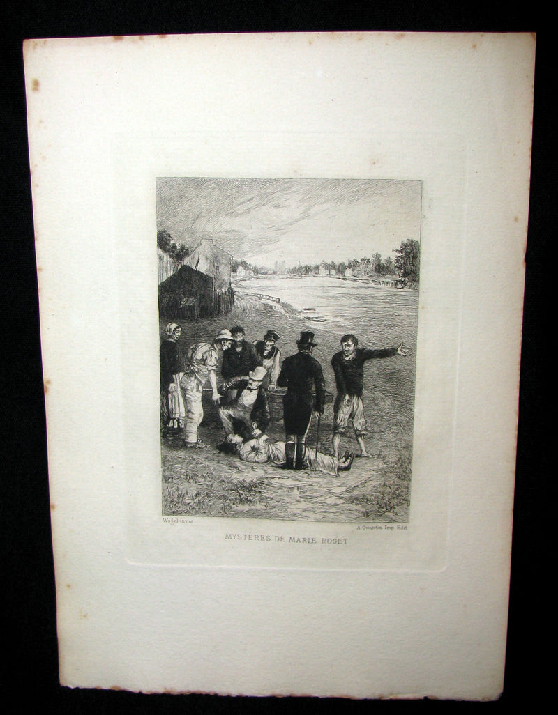 1884 Scarce 1st Edition Portfolio - 26 plates for Edgar Allan Poe 's Stories