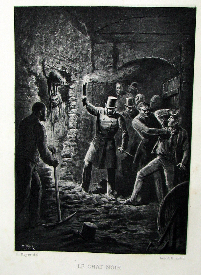 1884 Scarce 1st Edition Portfolio - 26 plates for Edgar Allan Poe 's Stories