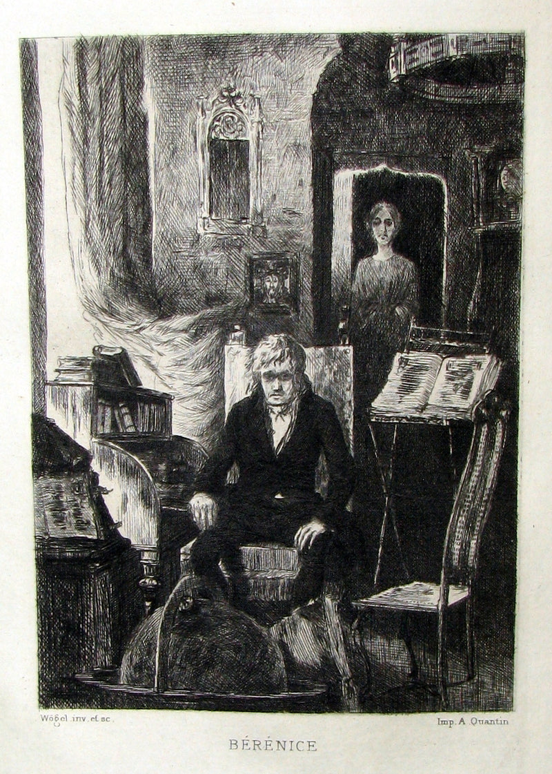 1884 Scarce 1st Edition Portfolio - 26 plates for Edgar Allan Poe 's Stories