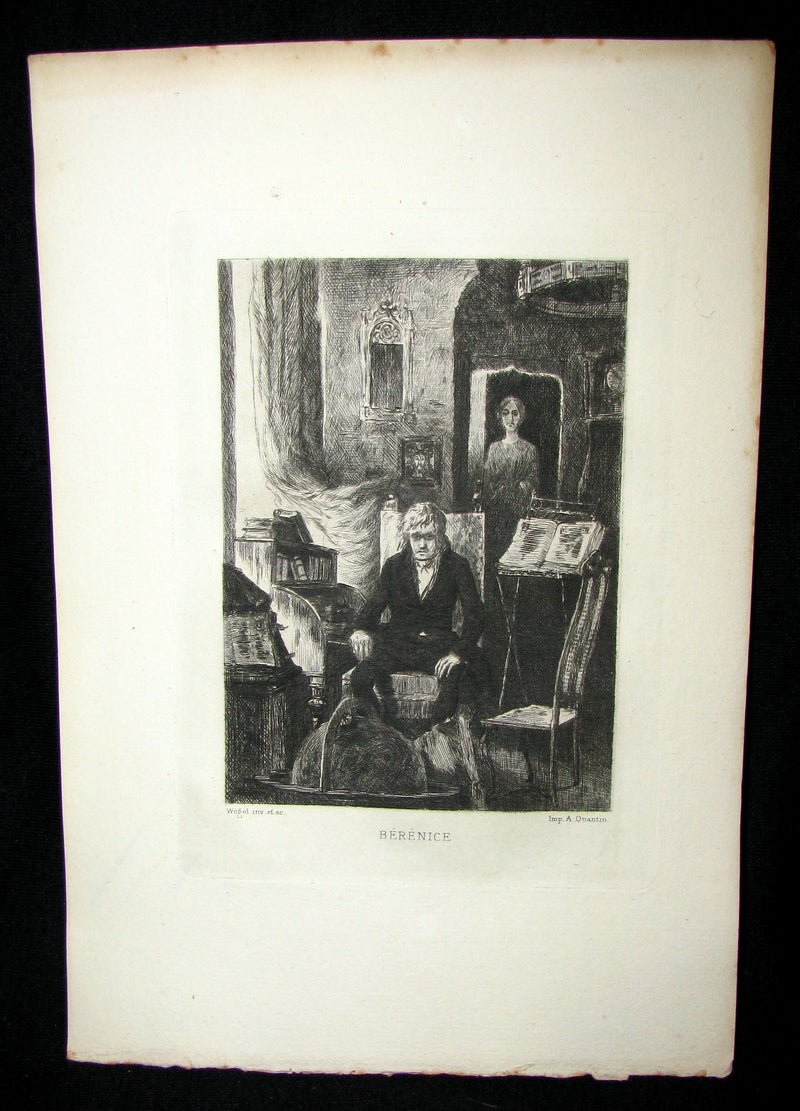 1884 Scarce 1st Edition Portfolio - 26 plates for Edgar Allan Poe 's Stories