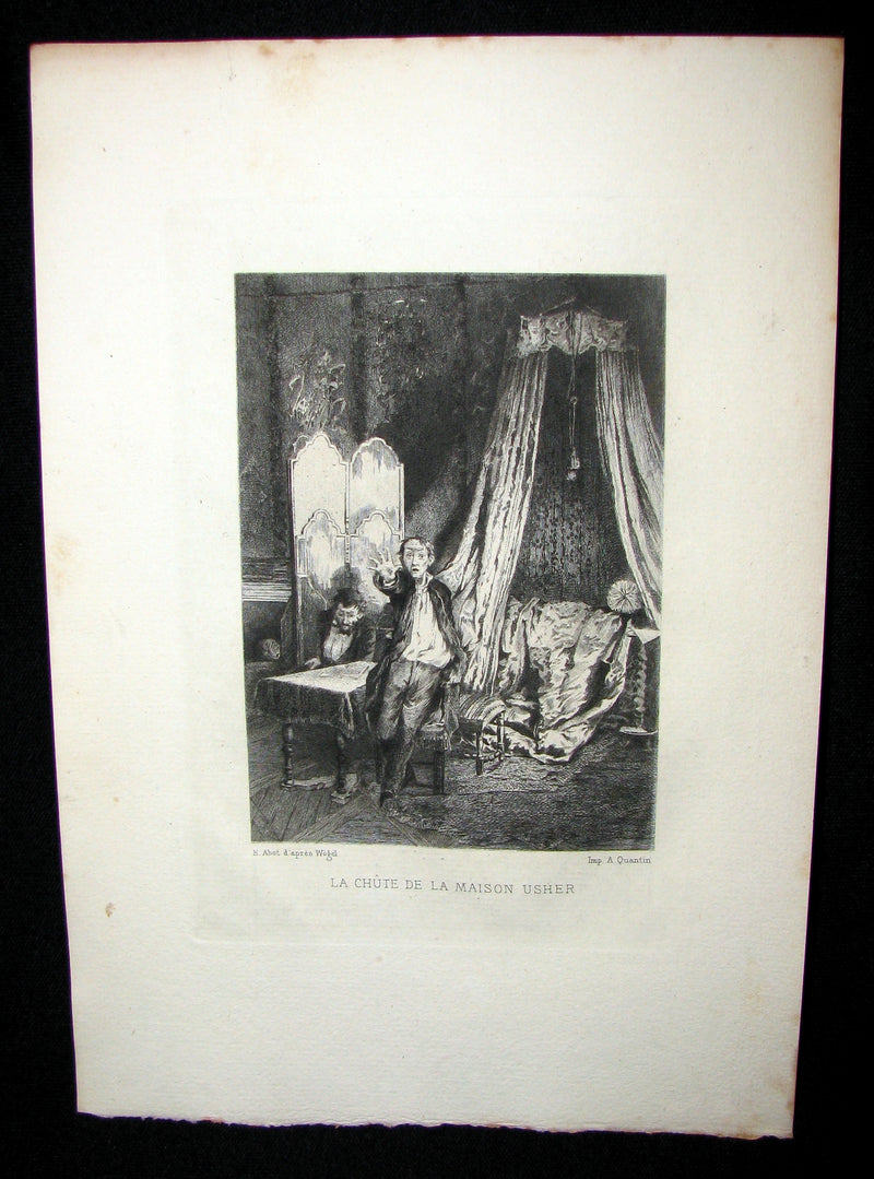 1884 Scarce 1st Edition Portfolio - 26 plates for Edgar Allan Poe 's Stories