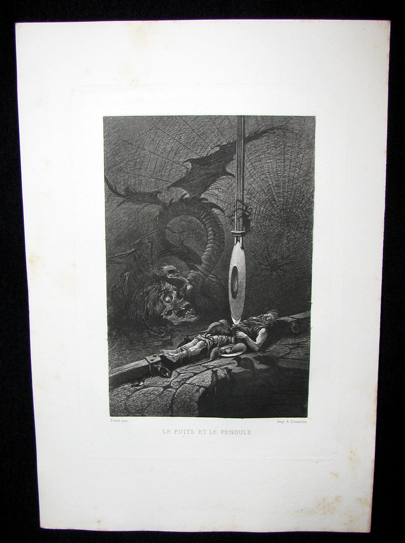 1884 Scarce 1st Edition Portfolio - 26 plates for Edgar Allan Poe 's Stories