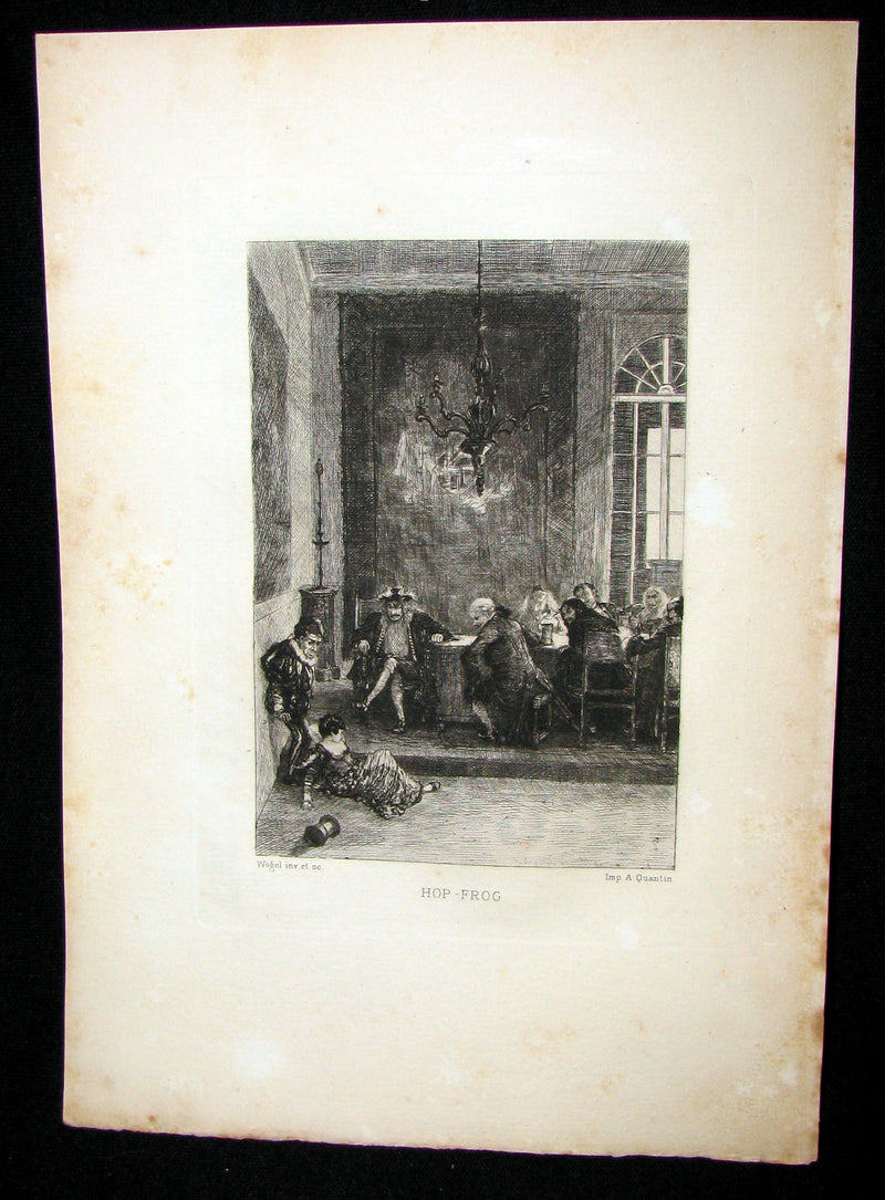 1884 Scarce 1st Edition Portfolio - 26 plates for Edgar Allan Poe 's Stories