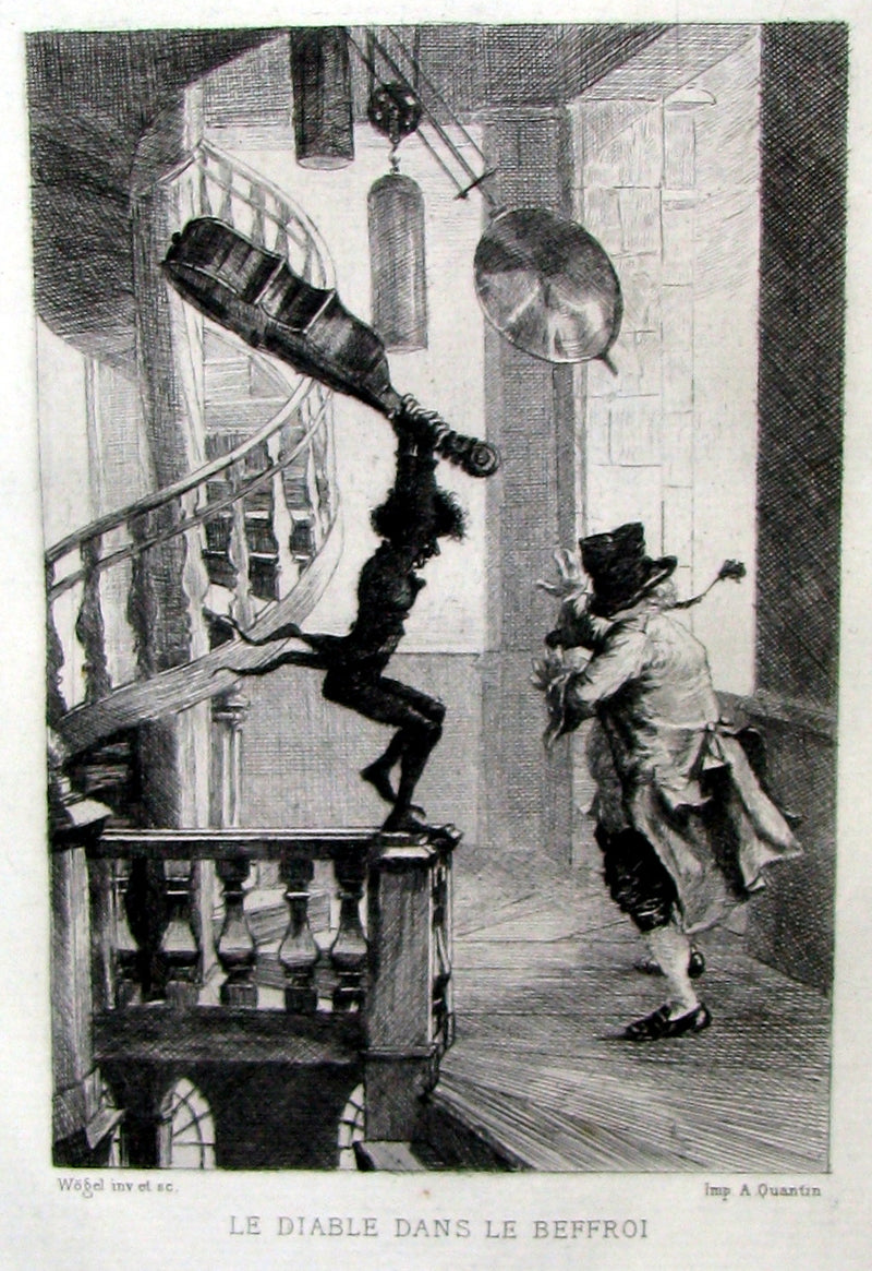 1884 Scarce 1st Edition Portfolio - 26 plates for Edgar Allan Poe 's Stories