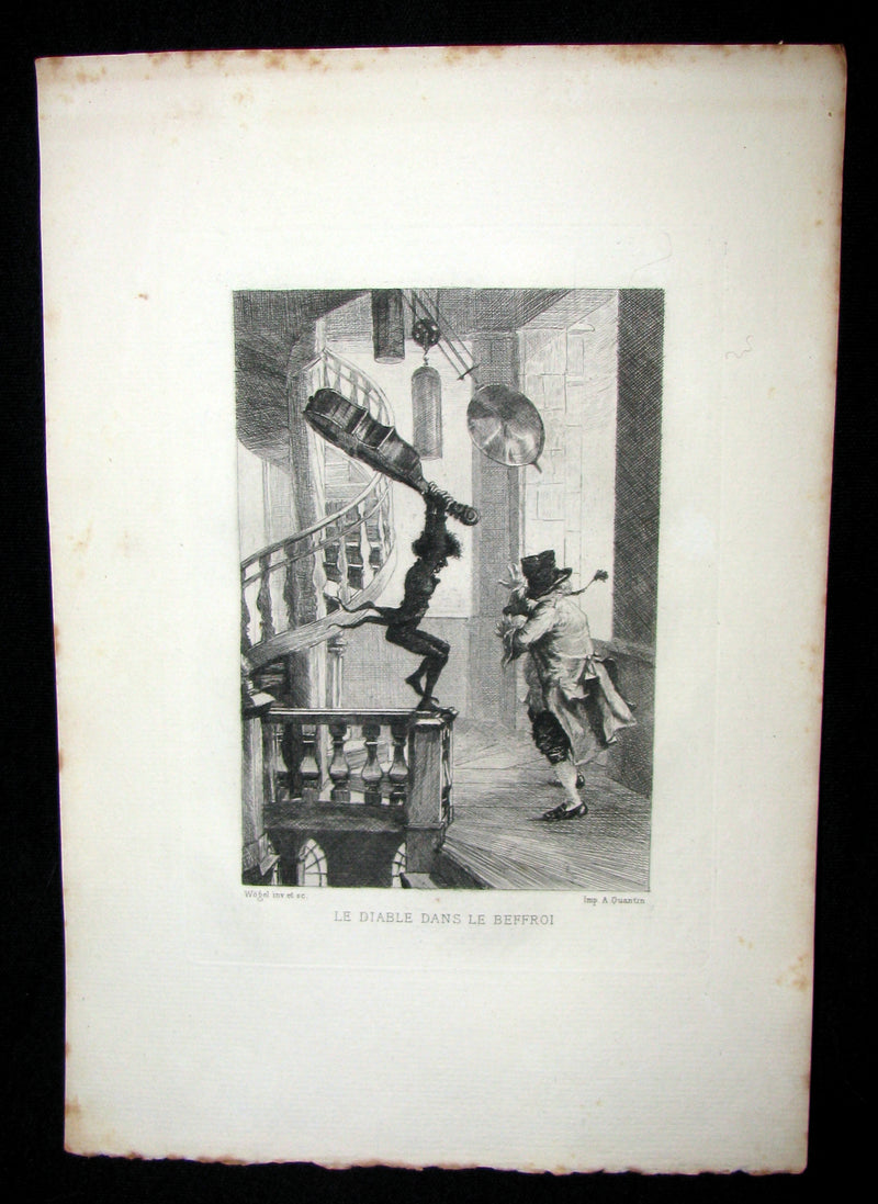 1884 Scarce 1st Edition Portfolio - 26 plates for Edgar Allan Poe 's Stories