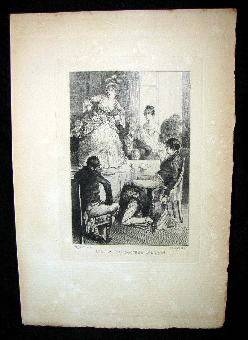 1884 Scarce 1st Edition Portfolio - 26 plates for Edgar Allan Poe 's Stories