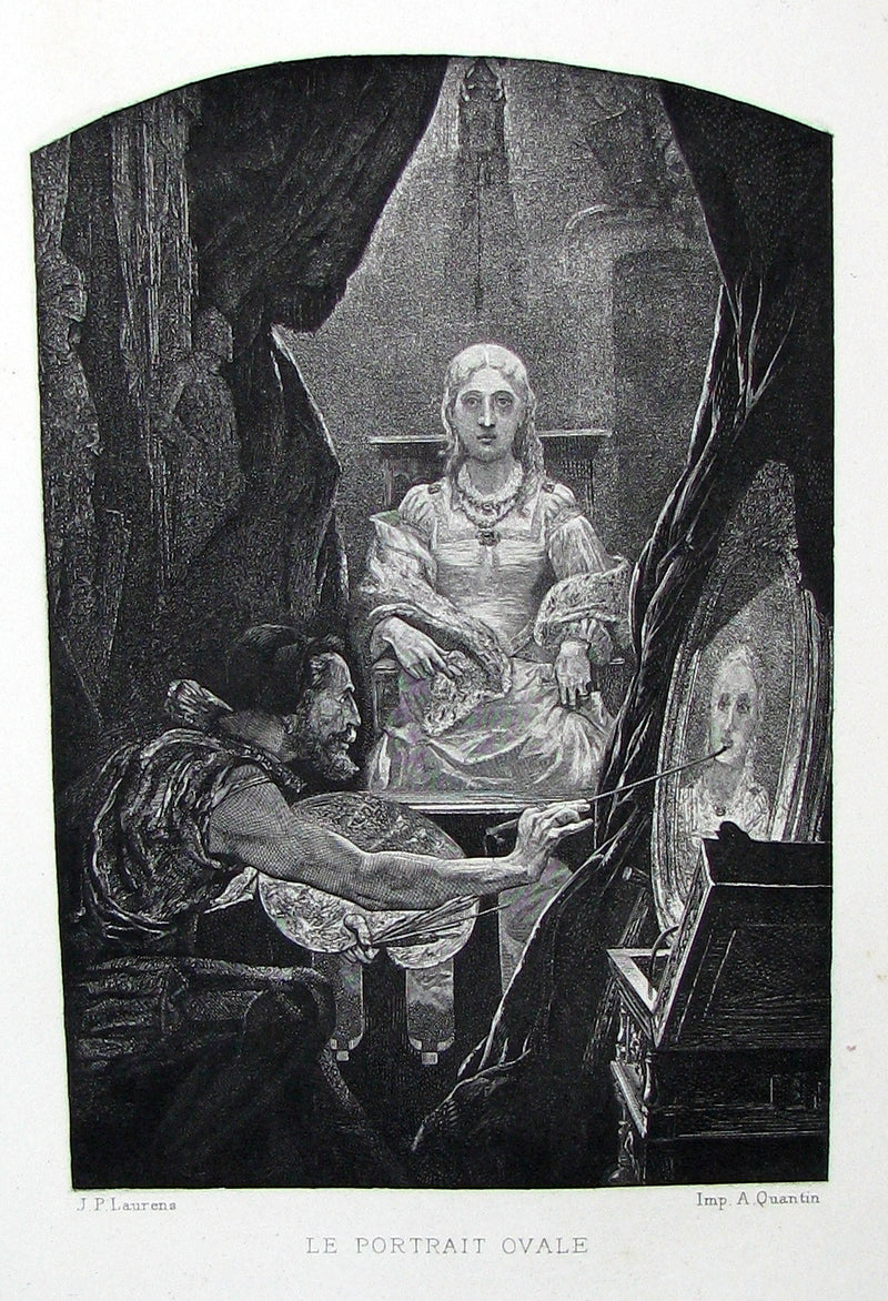 1884 Scarce 1st Edition Portfolio - 26 plates for Edgar Allan Poe 's Stories