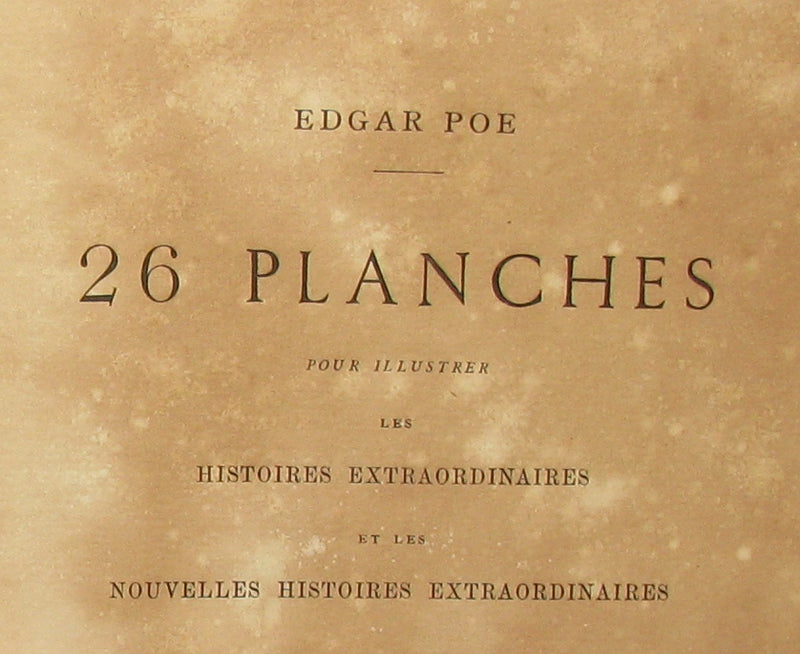 1884 Scarce 1st Edition Portfolio - 26 plates for Edgar Allan Poe 's Stories