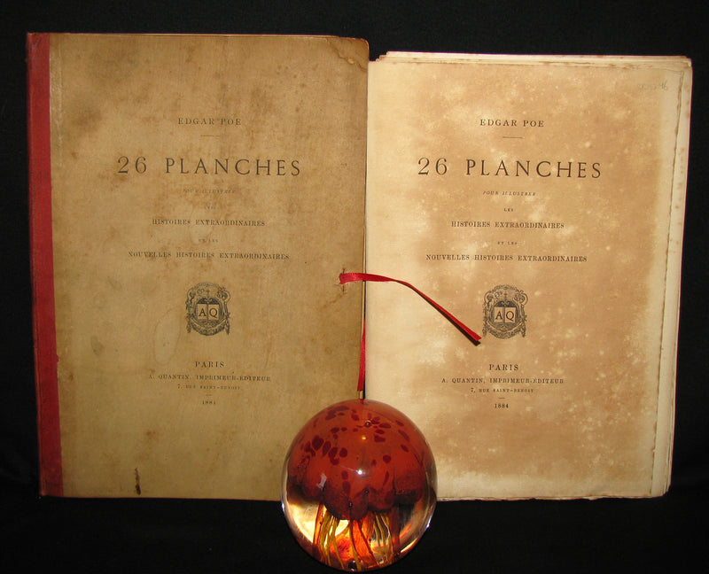 1884 Scarce 1st Edition Portfolio - 26 plates for Edgar Allan Poe 's Stories