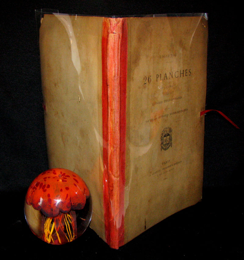 1884 Scarce 1st Edition Portfolio - 26 plates for Edgar Allan Poe 's Stories