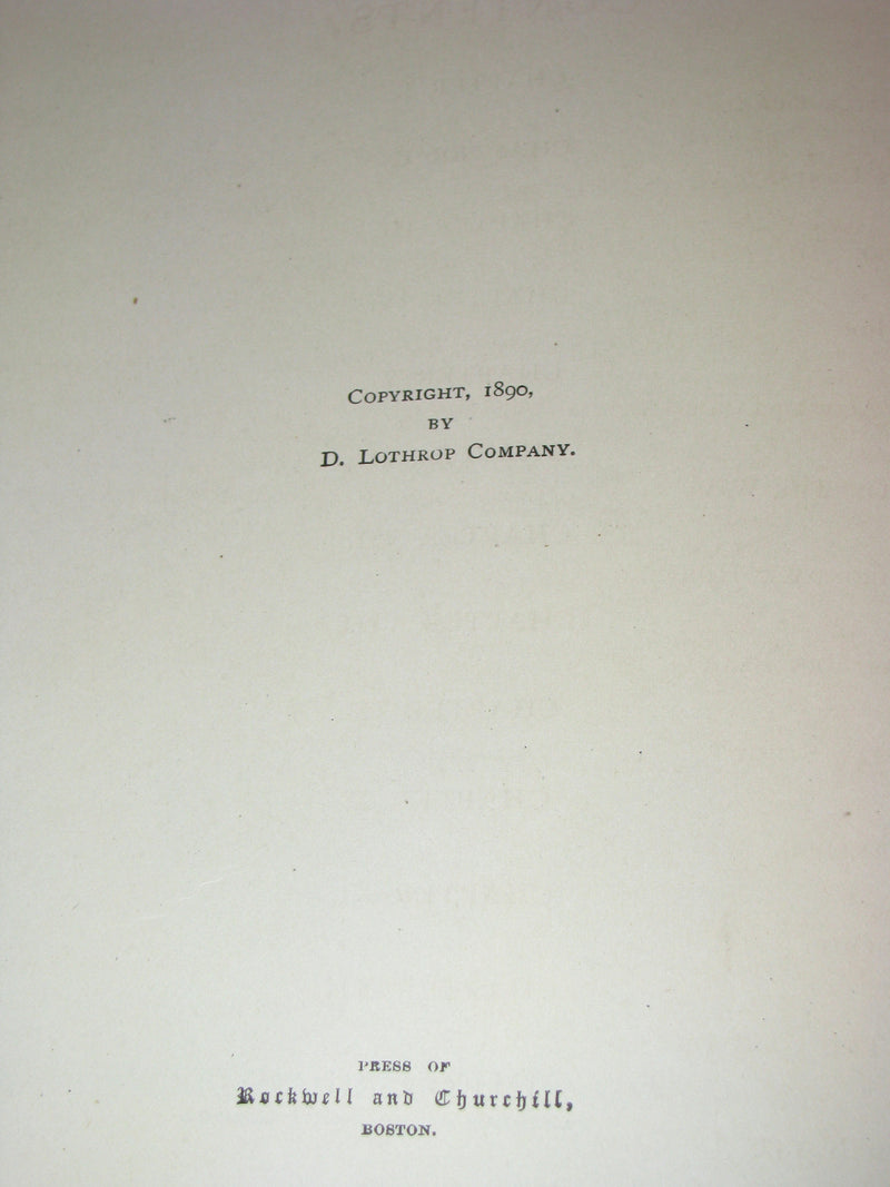 1890 Rare 1stED Book ~ An Adirondack Cabin: :A Family Story by Margaret Sidney
