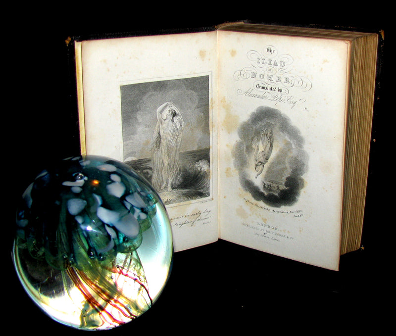 1845 Rare Book - The ILIAD of HOMER Translated by Alexander Pope, Esq.