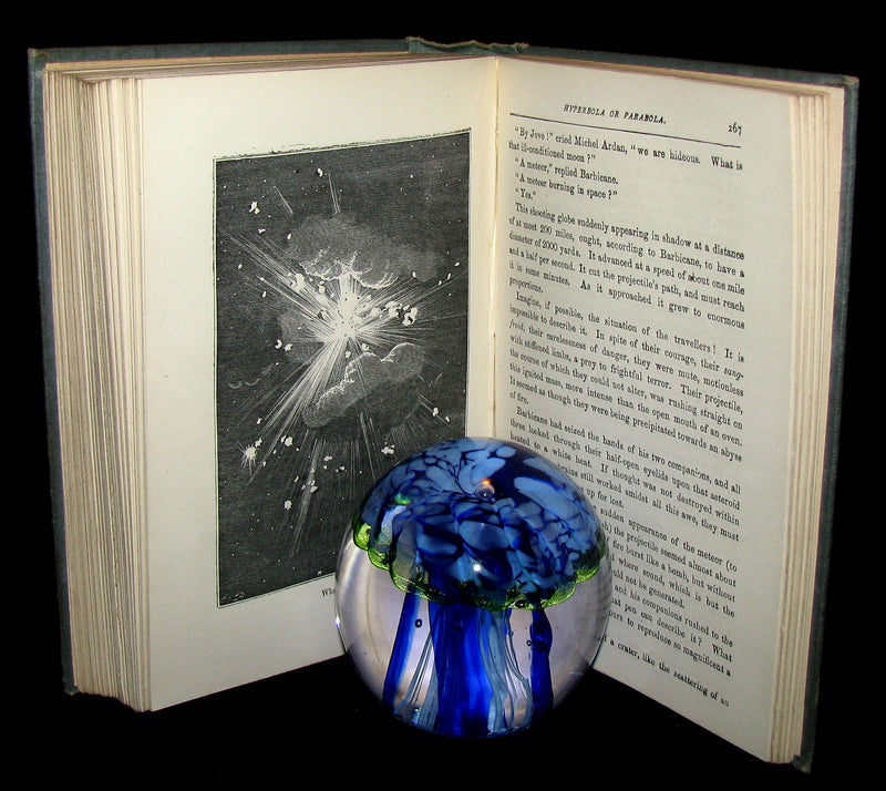 1896 Rare Book - JULES VERNE - From the Earth to the Moon, Direct in 97 hours 20 minutes