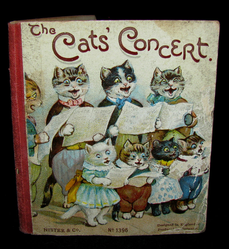 1900's Scarce Victorian Set of Six Ernest Nister Miniature Books For Children