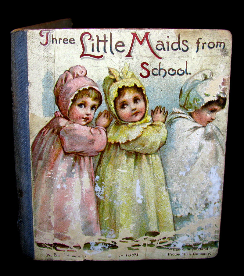 1900's Scarce Victorian Set of Six Ernest Nister Miniature Books For Children