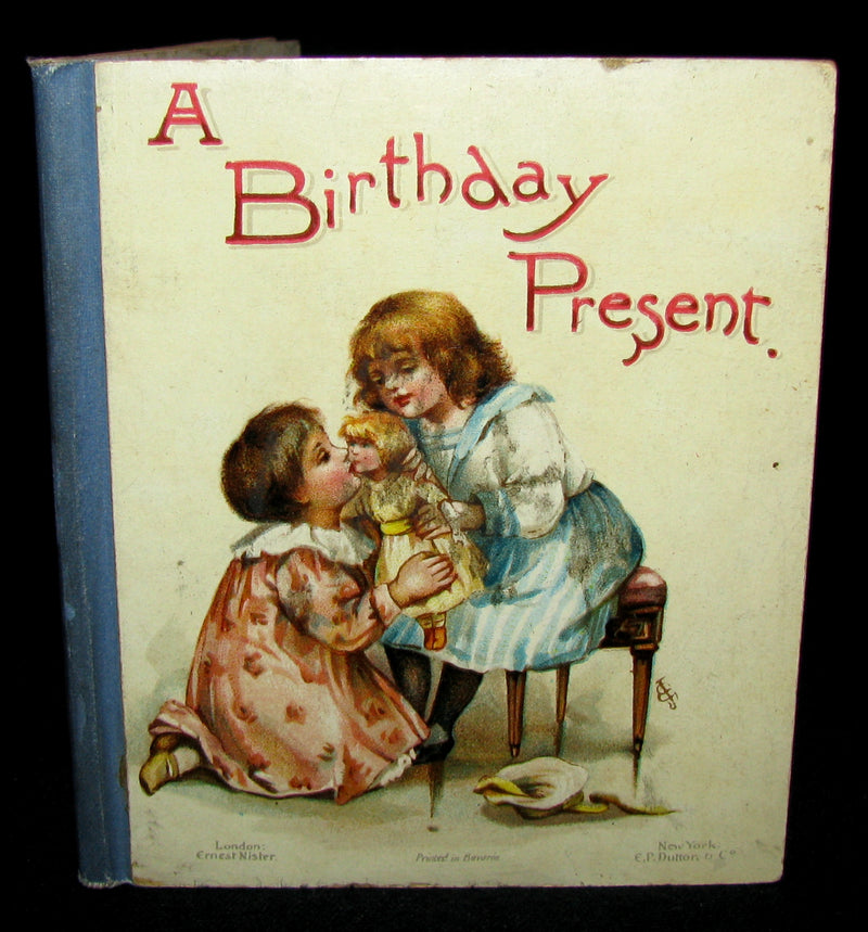 1900's Scarce Victorian Set of Six Ernest Nister Miniature Books For Children