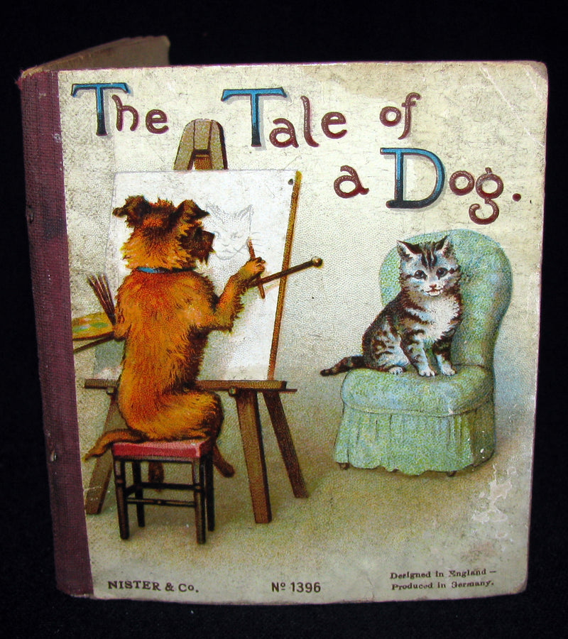 1900's Scarce Victorian Set of Six Ernest Nister Miniature Books For Children