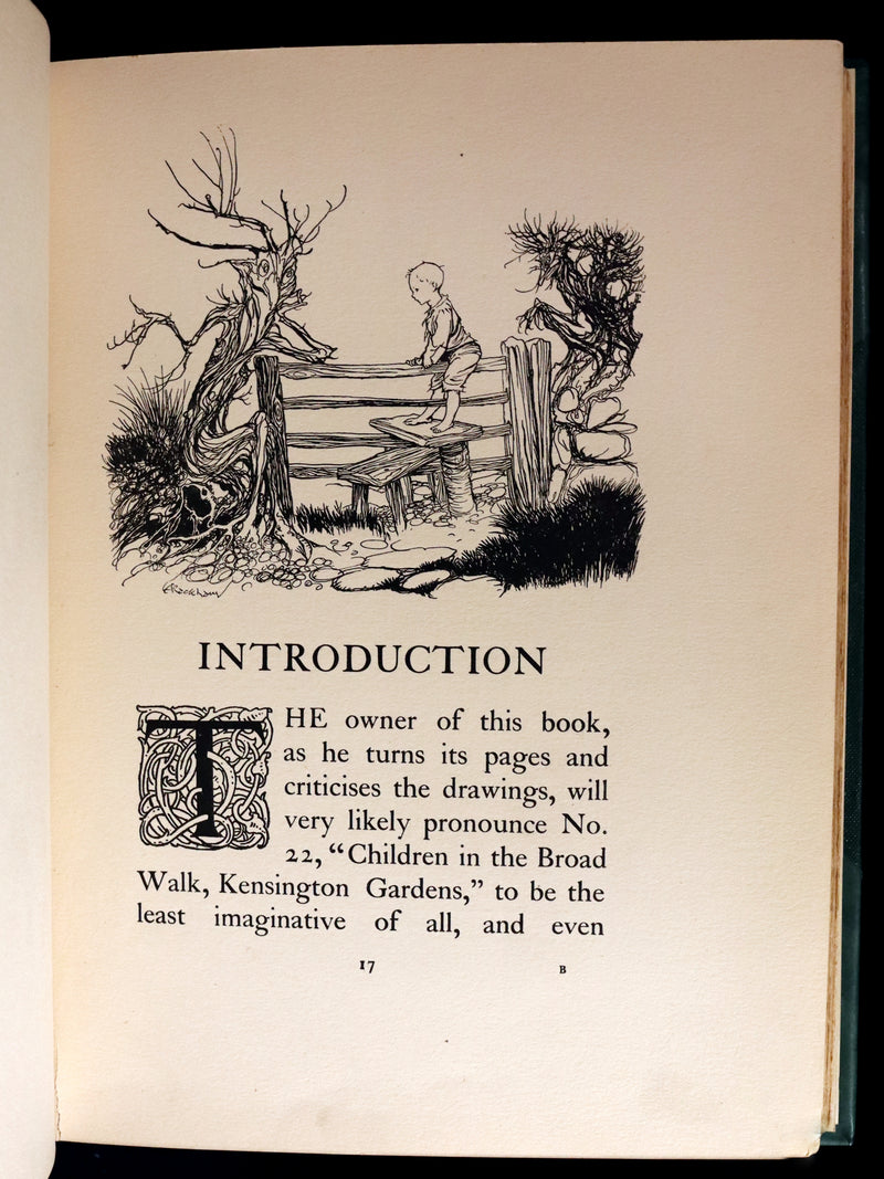 1913 Rare First Edition - Arthur RACKHAM's Book of Pictures - Magic, Elves, Goblins, Dragons, Frog Prince, Santa Claus, Sea Serpent, etc.