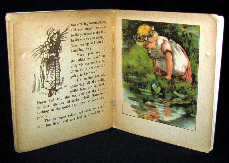 1900's Scarce Victorian Set of Six Ernest Nister Miniature Books For Children