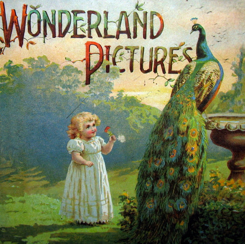 1899 Scarce Ernest Nister Revolving Book - Wonderland Pictures - 6 chromolithographed volvelles