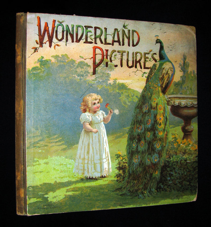 1899 Scarce Ernest Nister Revolving Book - Wonderland Pictures - 6 chromolithographed volvelles