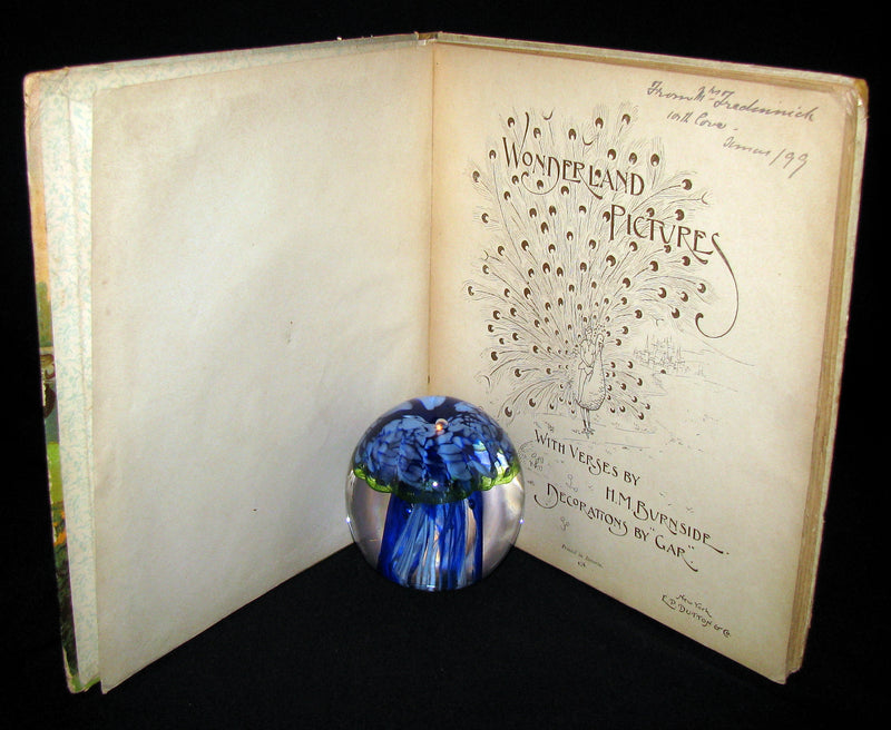 1899 Scarce Ernest Nister Revolving Book - Wonderland Pictures - 6 chromolithographed volvelles