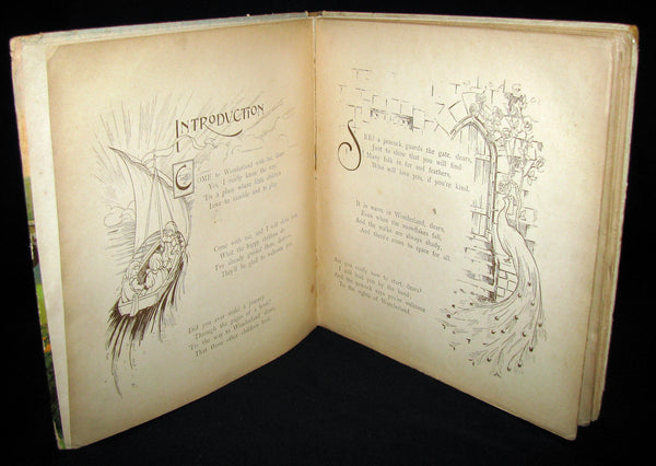 1899 Scarce Ernest Nister Revolving Book - Wonderland Pictures - 6 chromolithographed volvelles