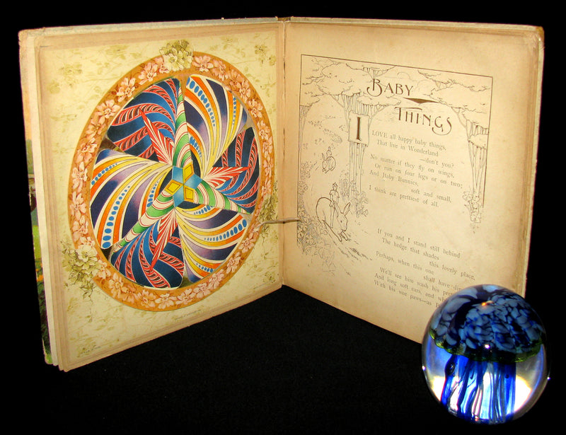 1899 Scarce Ernest Nister Revolving Book - Wonderland Pictures - 6 chromolithographed volvelles