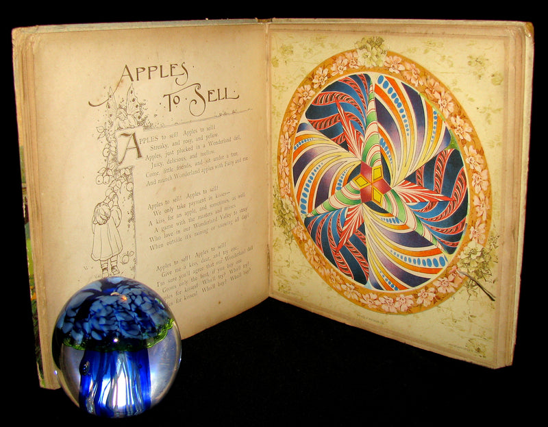 1899 Scarce Ernest Nister Revolving Book - Wonderland Pictures - 6 chromolithographed volvelles