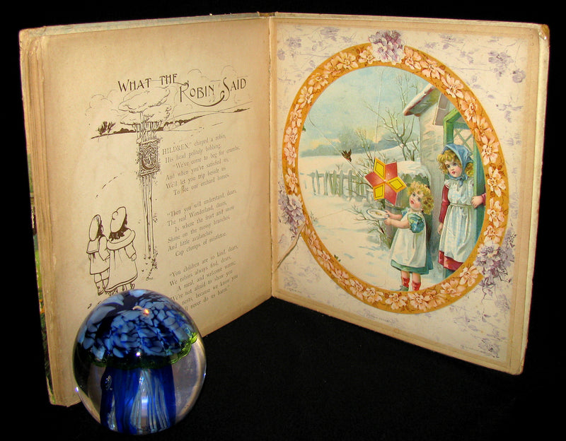 1899 Scarce Ernest Nister Revolving Book - Wonderland Pictures - 6 chromolithographed volvelles